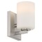 Access Lighting Sienna, 1 Light Wall Sconce  Vanity, Brushed Steel Finish, Opal Glass 62621-BS/OPL - alternate 9